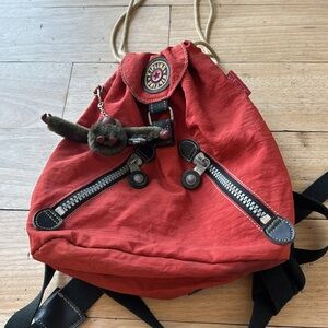 Burnt Orange Kipling Backpack